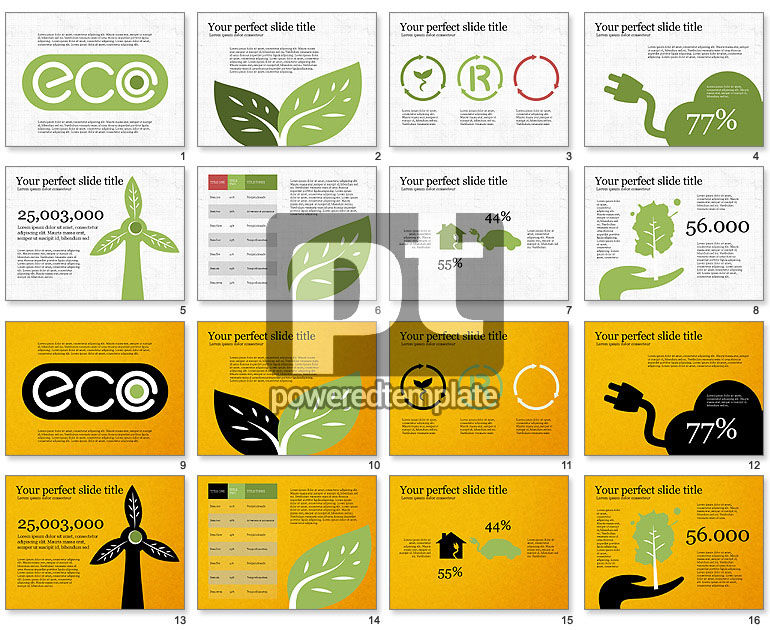 Eco amigável apresentação conceito