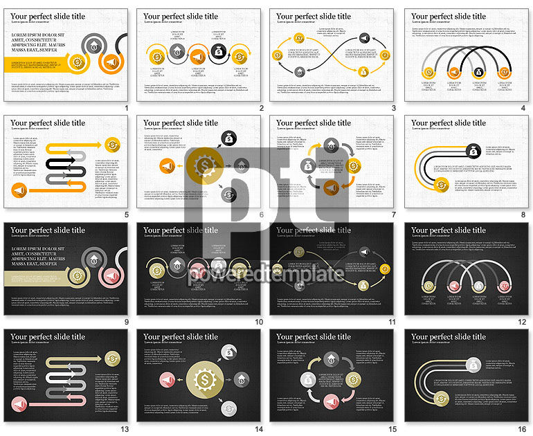 Proceso con iconos