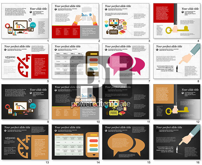 Modèle de présentation illustratif