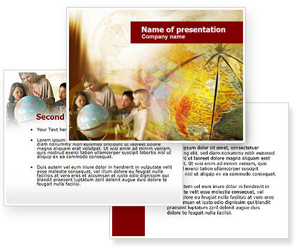 Geography Lesson PowerPoint Template - PoweredTemplate.com | 3 ...