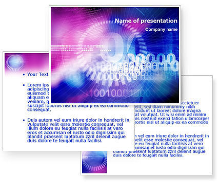Binary Code PowerPoint Template - PoweredTemplate.com | 01313 | 3 ...