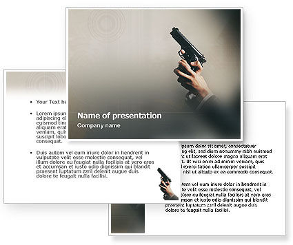 Firearms PowerPoint Template - PoweredTemplate.com | 3 Backgrounds, 3 ...