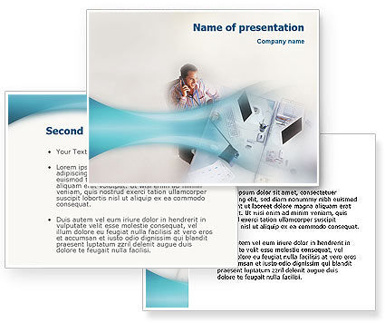 Office Work PowerPoint Template - PoweredTemplate.com | 3 Backgrounds ...