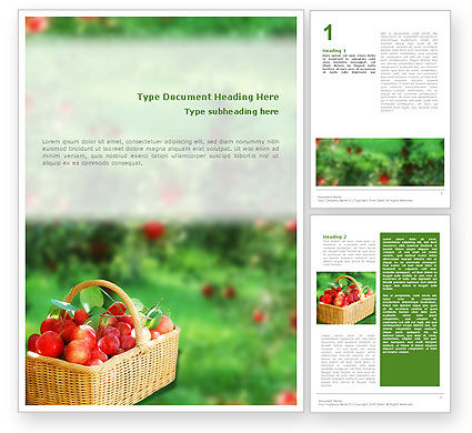 Garden Word Template 01676 | PoweredTemplate.com