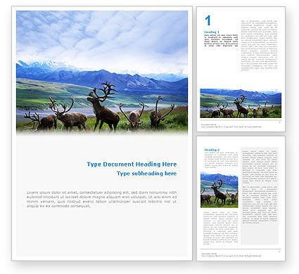 Landscape Word Templates Design, Download now | PoweredTemplate.com