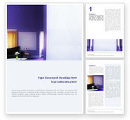 Interior In Violet Word Template
