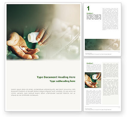 Pharmacology Word Templates Design, Download now | PoweredTemplate.com