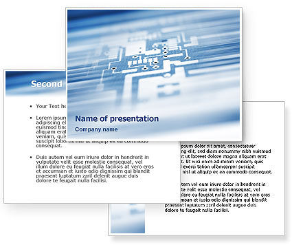 Microprocessor PowerPoint Template - PoweredTemplate.com | 3 ...