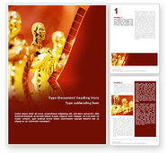 Movie Award Letterhead Template, Layout for Microsoft Word, Adobe ...