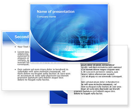 3D Modeling PowerPoint Template - PoweredTemplate.com | 3 Backgrounds ...