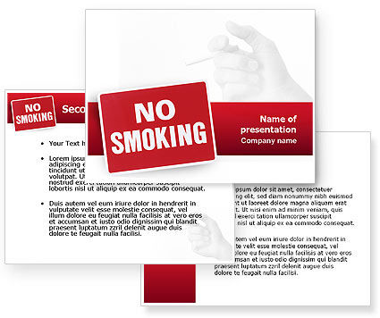 No Smoking PowerPoint Template - PoweredTemplate.com | 3 Backgrounds, 3 ...