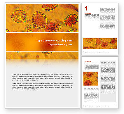 Cytology Word Template 02595 | PoweredTemplate.com