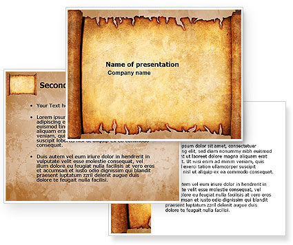 Scroll PowerPoint Template - PoweredTemplate.com | 03378 | 3 ...