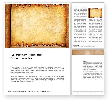 Scroll Paper Template Word