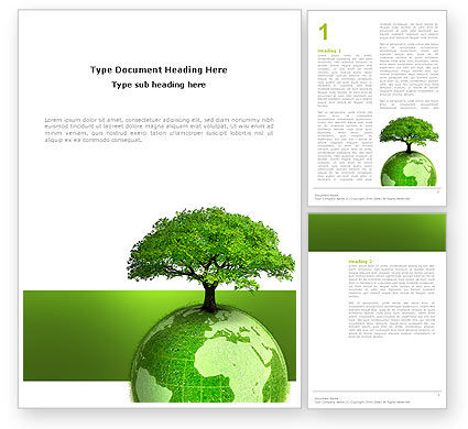 Sustainability Word Templates Design, Download now