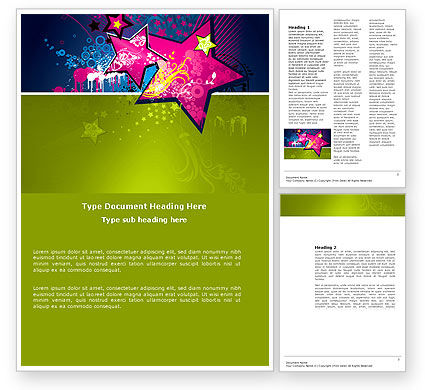 Graphic Design Word Template 03537 PoweredTemplate com