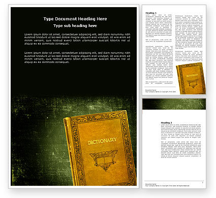 Dictionary Word Templates Design, Download now | PoweredTemplate.com