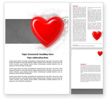 Romantic Word Templates Design, Download now