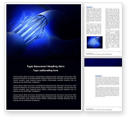 Electrical Word Templates Design, Download now | PoweredTemplate.com