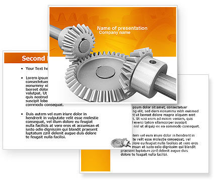 Mechanics PowerPoint Template - PoweredTemplate.com | 3 Backgrounds, 3 ...