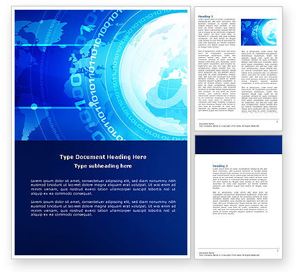 Information Theory Word Template 04378 | PoweredTemplate.com