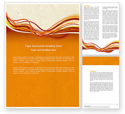 Orange Word Templates Design, Download now | PoweredTemplate.com