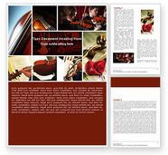 Violin Collage Word Template
