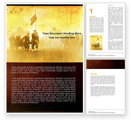 American Civil War PowerPoint Template, Backgrounds | 05086 ...