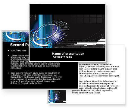 Abstract Computer Design PowerPoint Template - PoweredTemplate.com | 3 ...