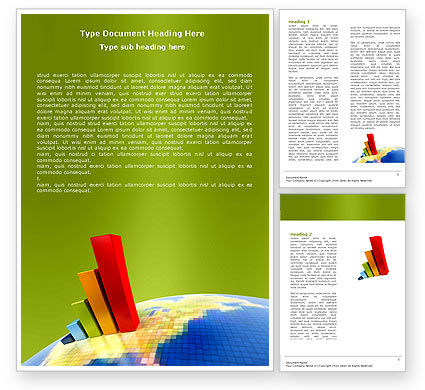 Economic Indexes Word Template 05500 | PoweredTemplate.com