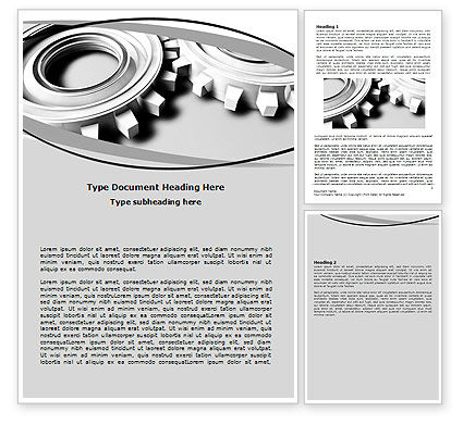 Engineering Drawing Word Template 08114 | PoweredTemplate.com