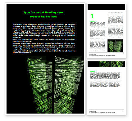 Programming Code Word Templates Design, Download now | PoweredTemplate.com