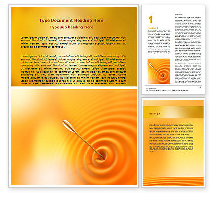 Reaching the Target Word Template 07129 | PoweredTemplate.com