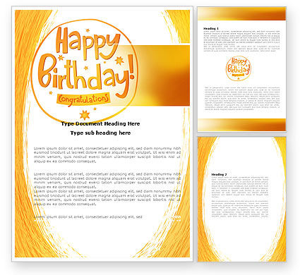 Birthday Template Word from i.poweredtemplates.com