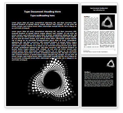 Concept Vortex Word Template 07392 | PoweredTemplate.com