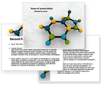 Molecule PowerPoint Template - PoweredTemplate.com | 3 Backgrounds, 3 ...