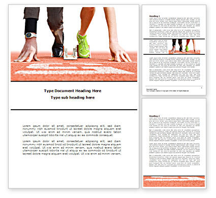 Business Sport Word Template 08278 | PoweredTemplate.com