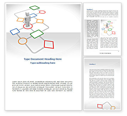 Modello Word Diagramma Di Flusso 08371 Poweredtemplatecom