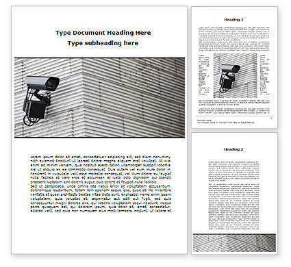 Cctv Word Templates Design, Download now | PoweredTemplate.com