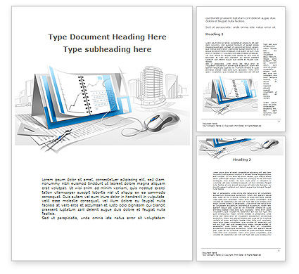 Electronic Calendar Word Template 09903 | PoweredTemplate.com