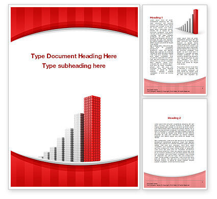 Column Chart Word Templates Design, Download now | PoweredTemplate.com