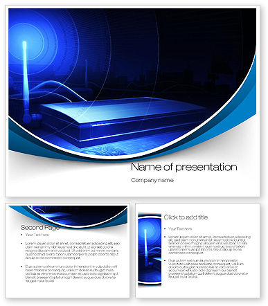 Wireless PowerPoint Template - PoweredTemplate.com | 3 Backgrounds, 3 ...