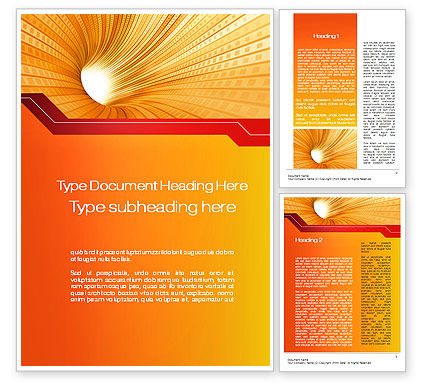 Orange Word Templates Design, Download now | PoweredTemplate.com