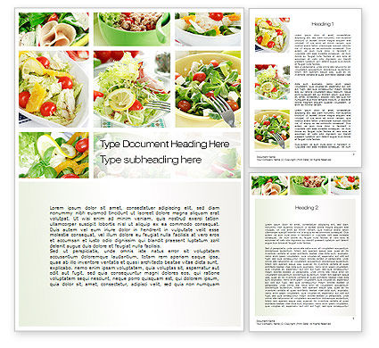 Salat Rezepte Word Vorlage Poweredtemplate Com