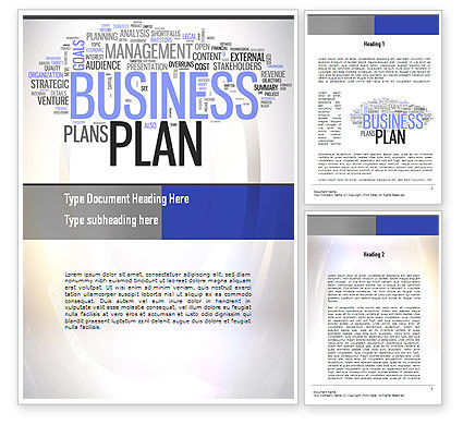 Business Plan Word Cloud Word Template 10888 Poweredtemplate Com