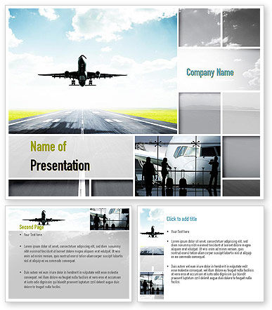 Runway PowerPoint Template - PoweredTemplate.com | 3 Backgrounds, 3 ...