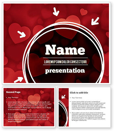 Hearts Background PowerPoint Template - PoweredTemplate.com | 3 ...