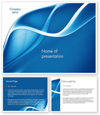 Abstract Blue Fantasy PowerPoint Template - PoweredTemplate.com | 11660 ...