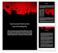 Rock Concert PowerPoint Template, Backgrounds | 11718 | PoweredTemplate.com