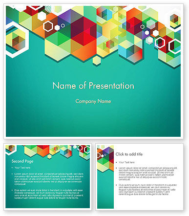 Bright Geometric Background PowerPoint Template - PoweredTemplate.com ...